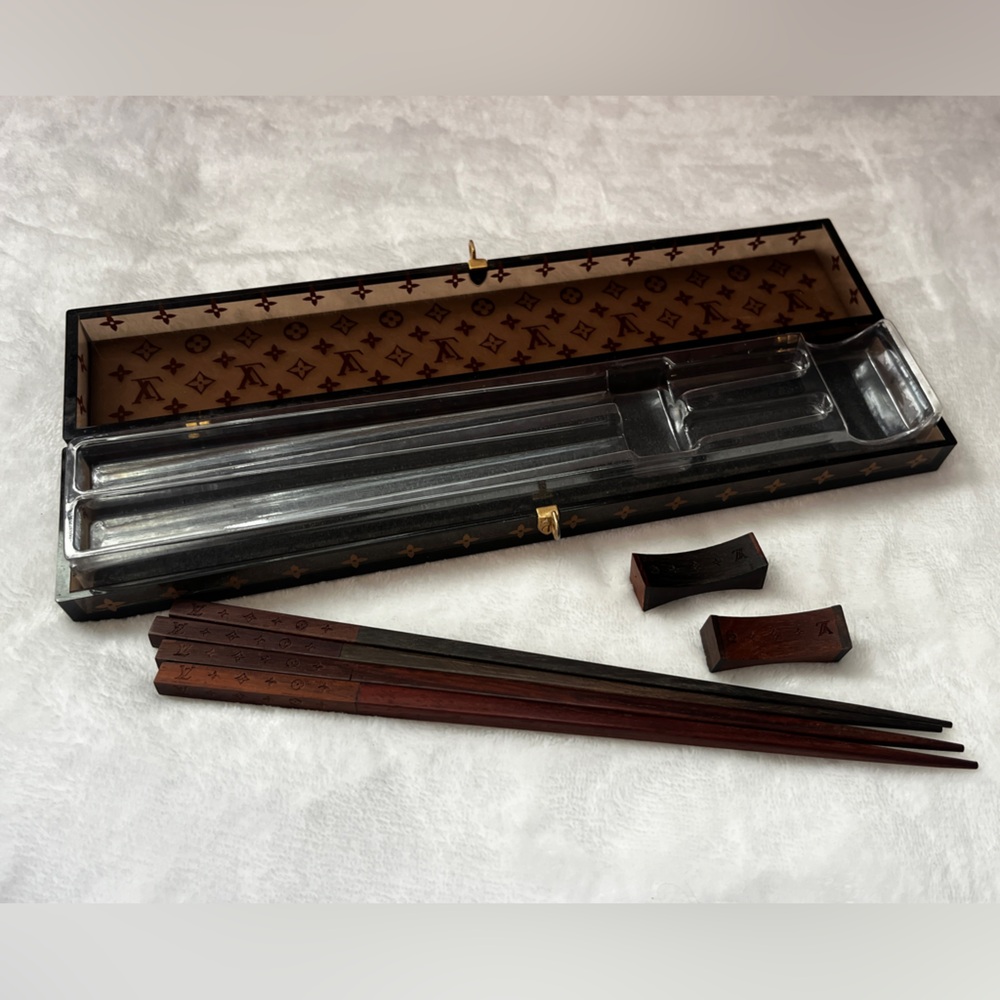 Louis Vuitton Monogram VIP 25th Anniversary limited edition chopstick Set
